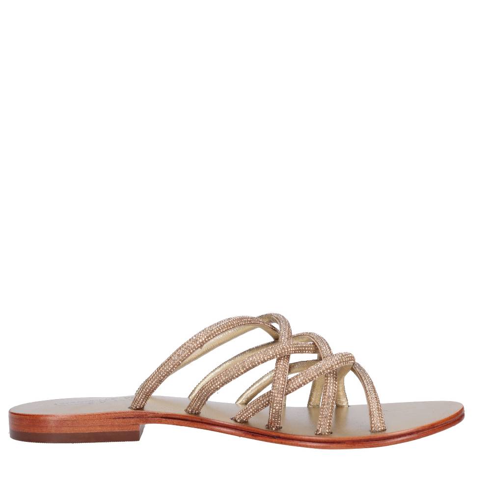EMANUELLE VEE Mules con strass Vendite Flash