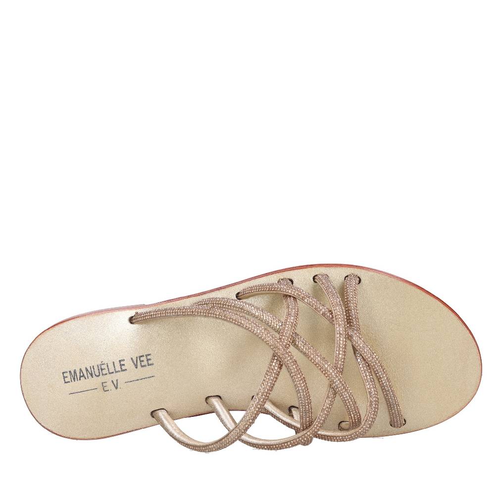 EMANUELLE VEE Mules con strass Vendite Flash