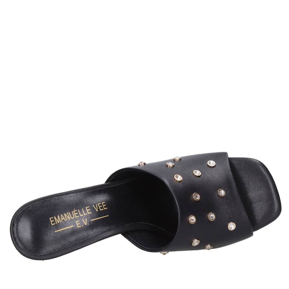 EMANUELLE VEE Mules in pelle Nuova
