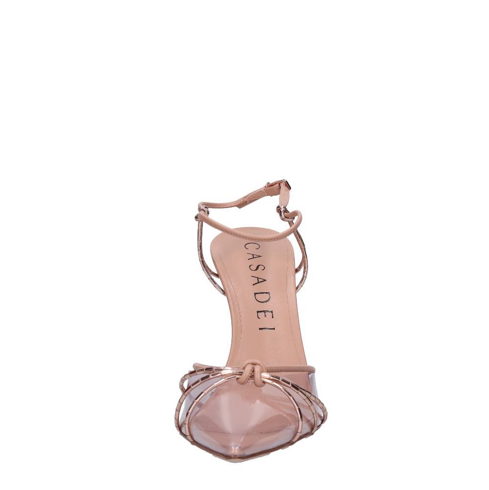 CASADEI Décolleté Slingback in pelle e plexiglass 2025