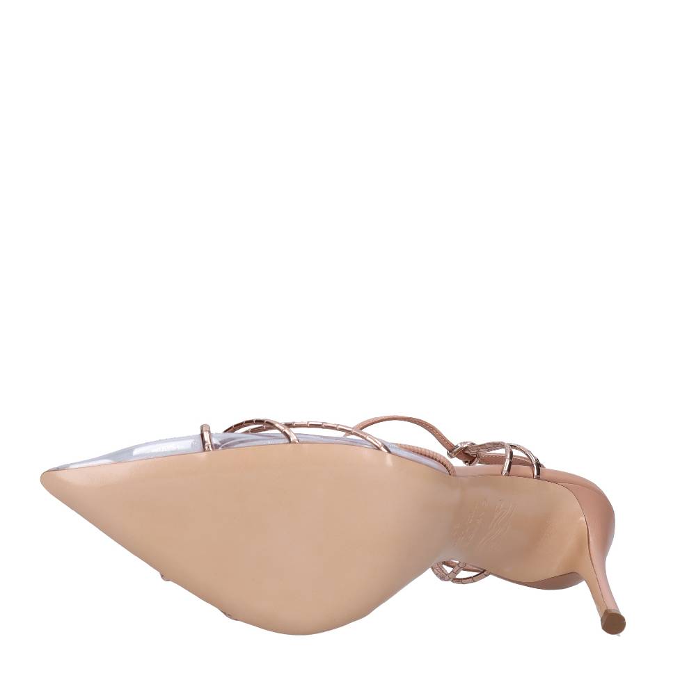CASADEI Décolleté Slingback in pelle e plexiglass 2025