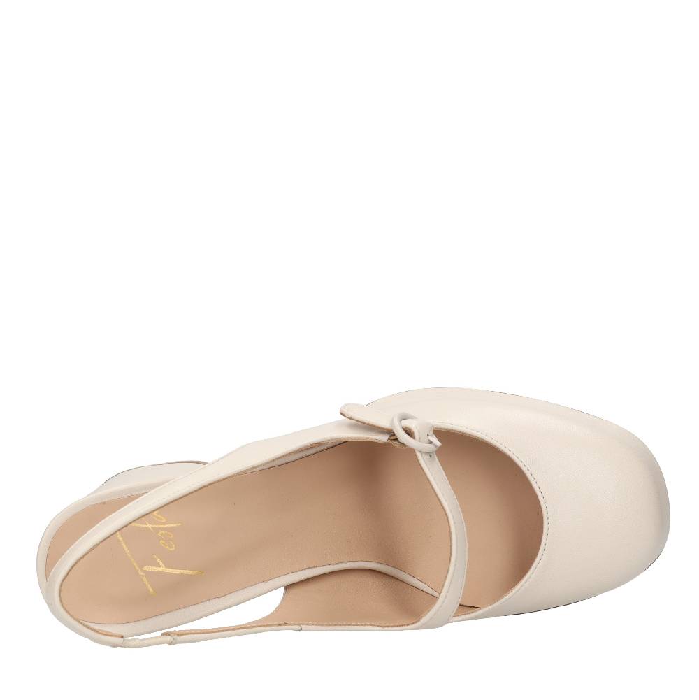 FESTA Décolleté slingback in pelle Spedizione Gratuita
