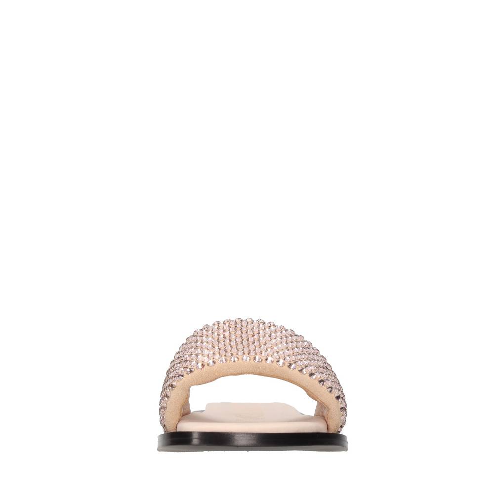 EDDY DANIELE Mules in camoscio e strass Outlet