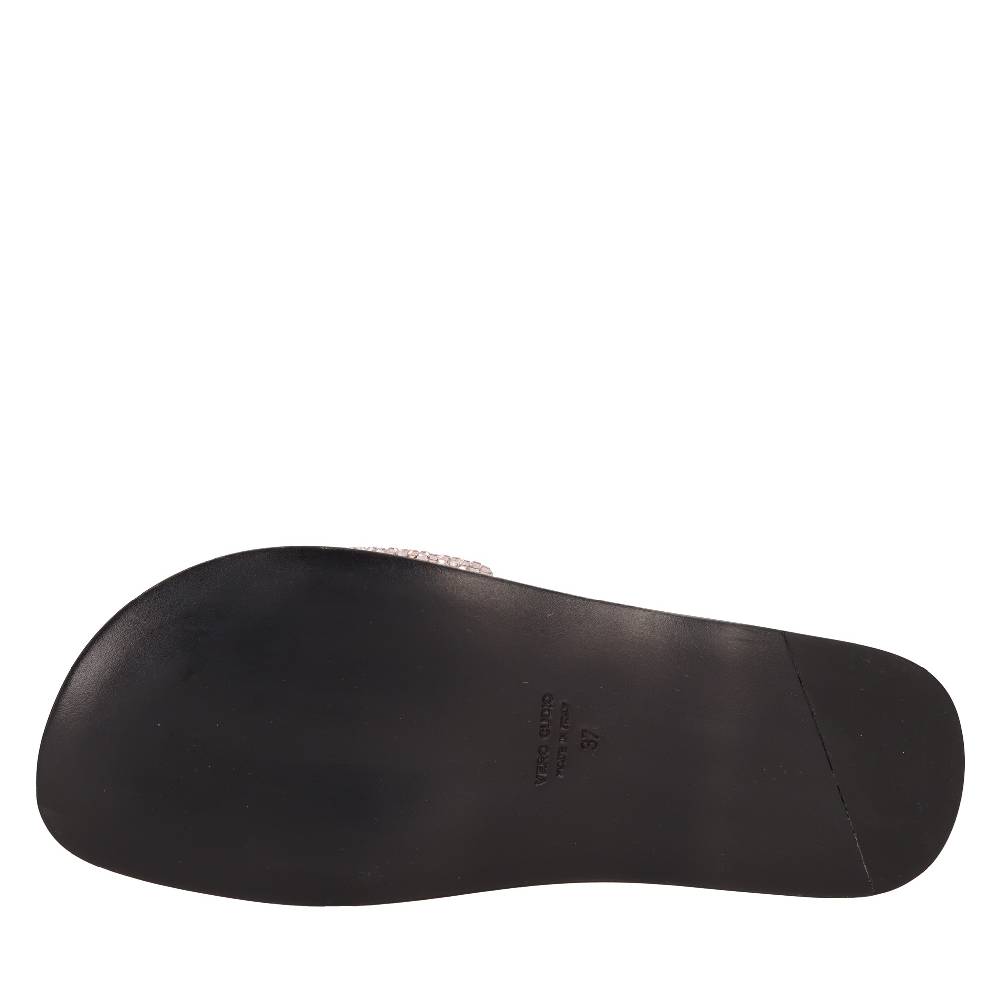 EDDY DANIELE Mules in camoscio e strass Outlet