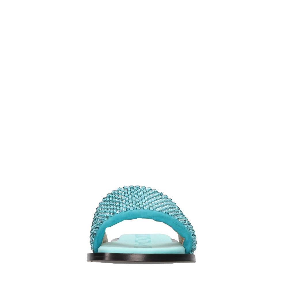 EDDY DANIELE Mules in camoscio e strass Offerte