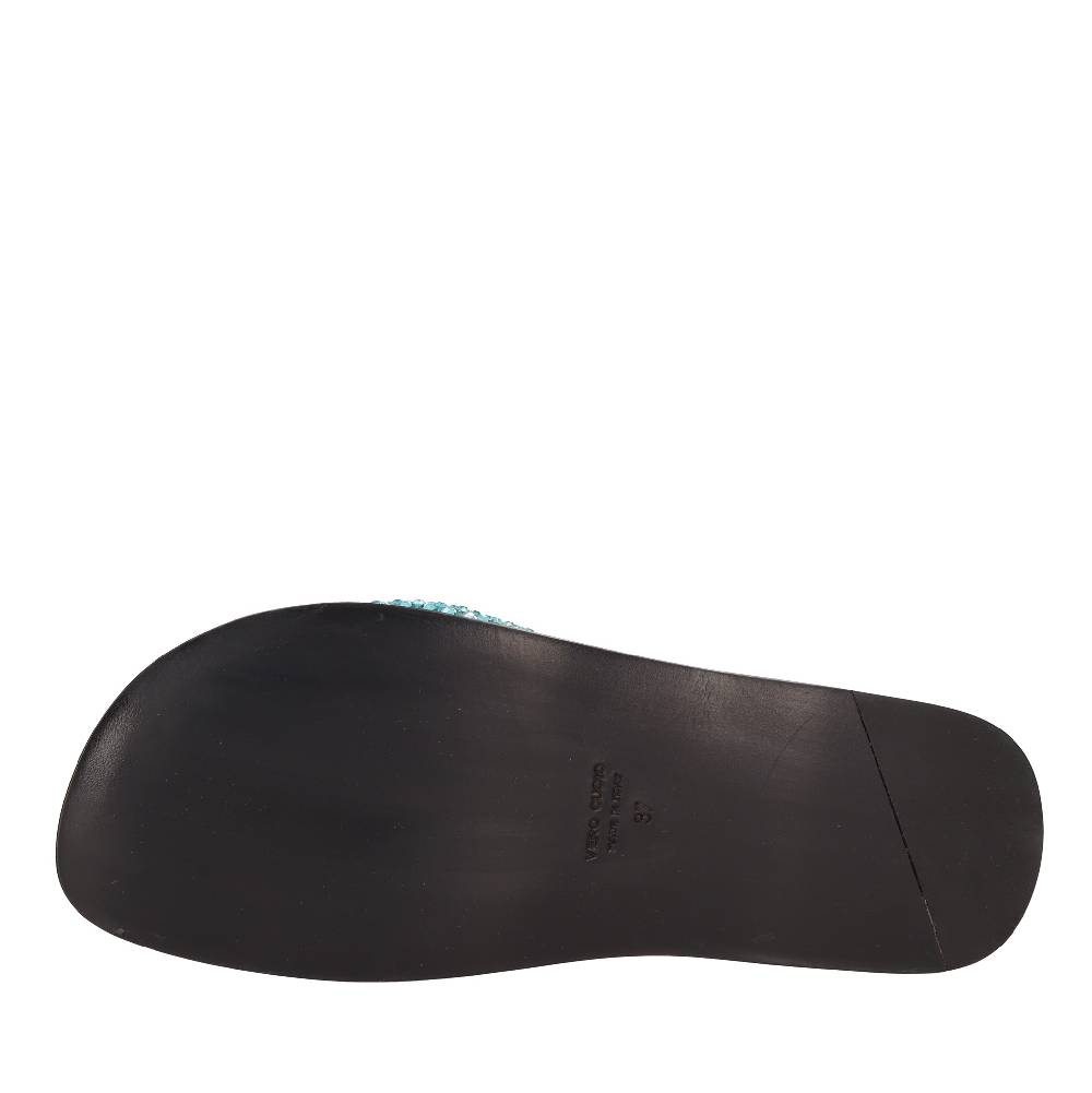 EDDY DANIELE Mules in camoscio e strass Offerte