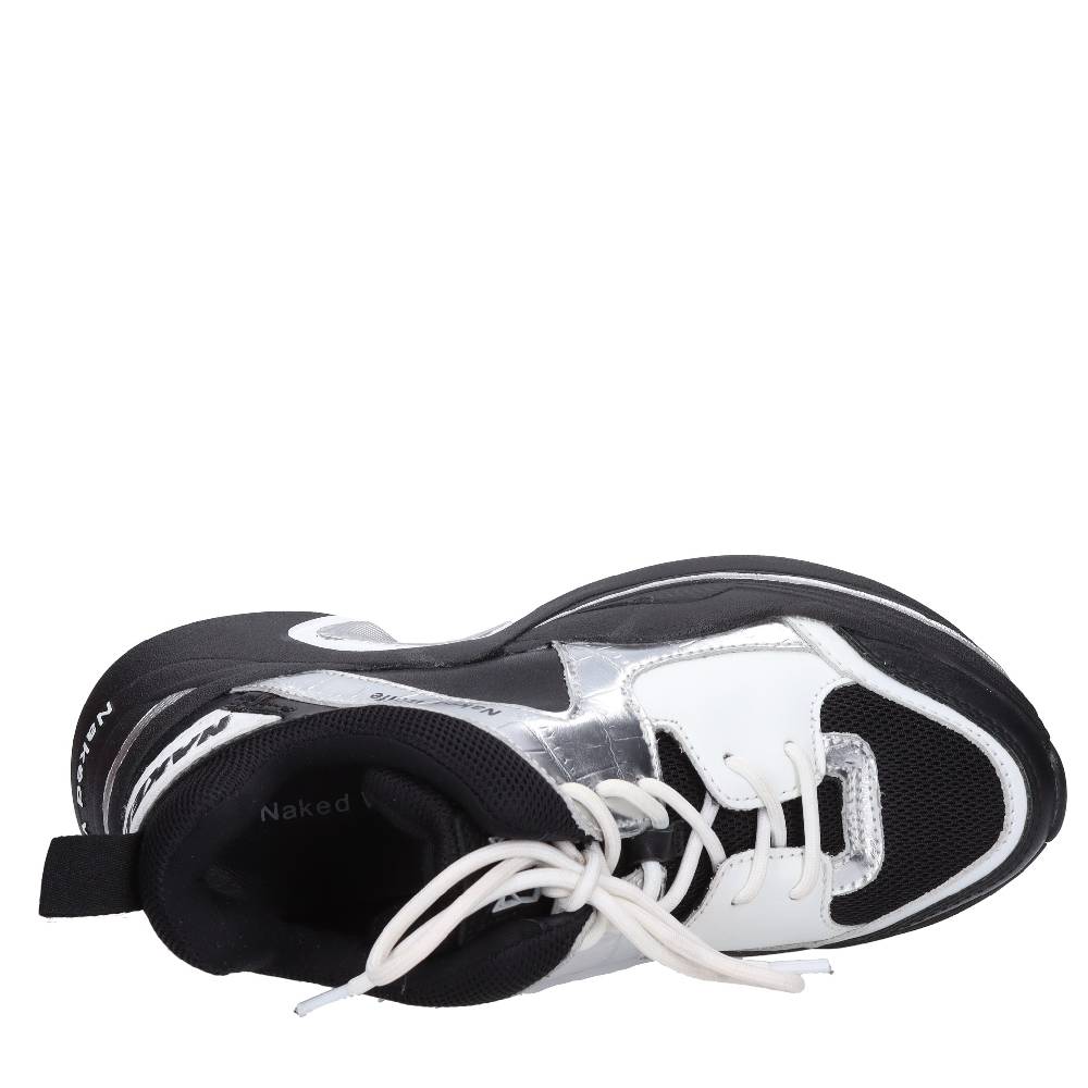 NAKED WOLFE Sneakers in pelle ed ecopelle Nuovo