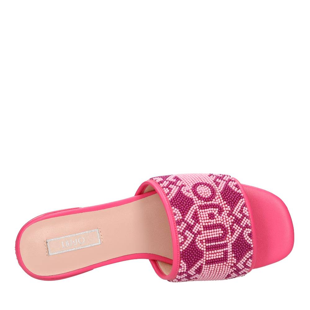 LIU JO Mules in perline ed ecopelle Shopping Online
