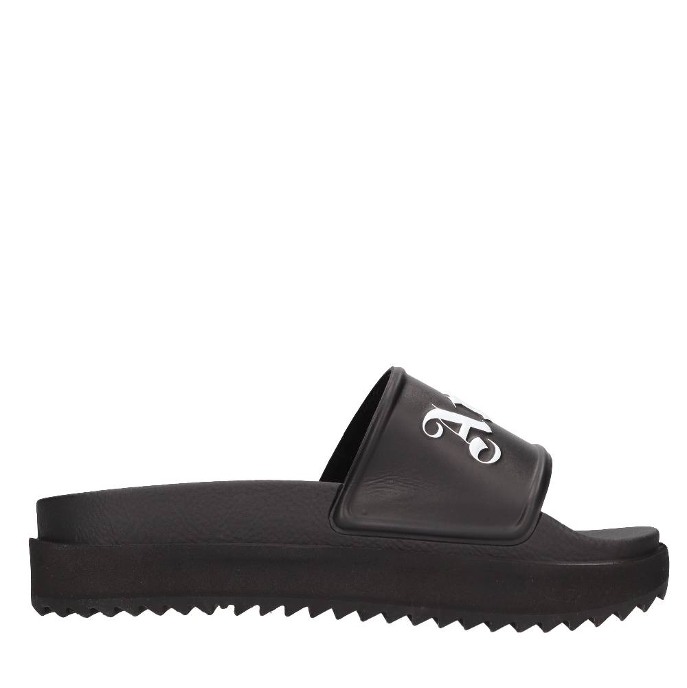 PALM ANGELS Mules in gomma e tessuto Sottocosto