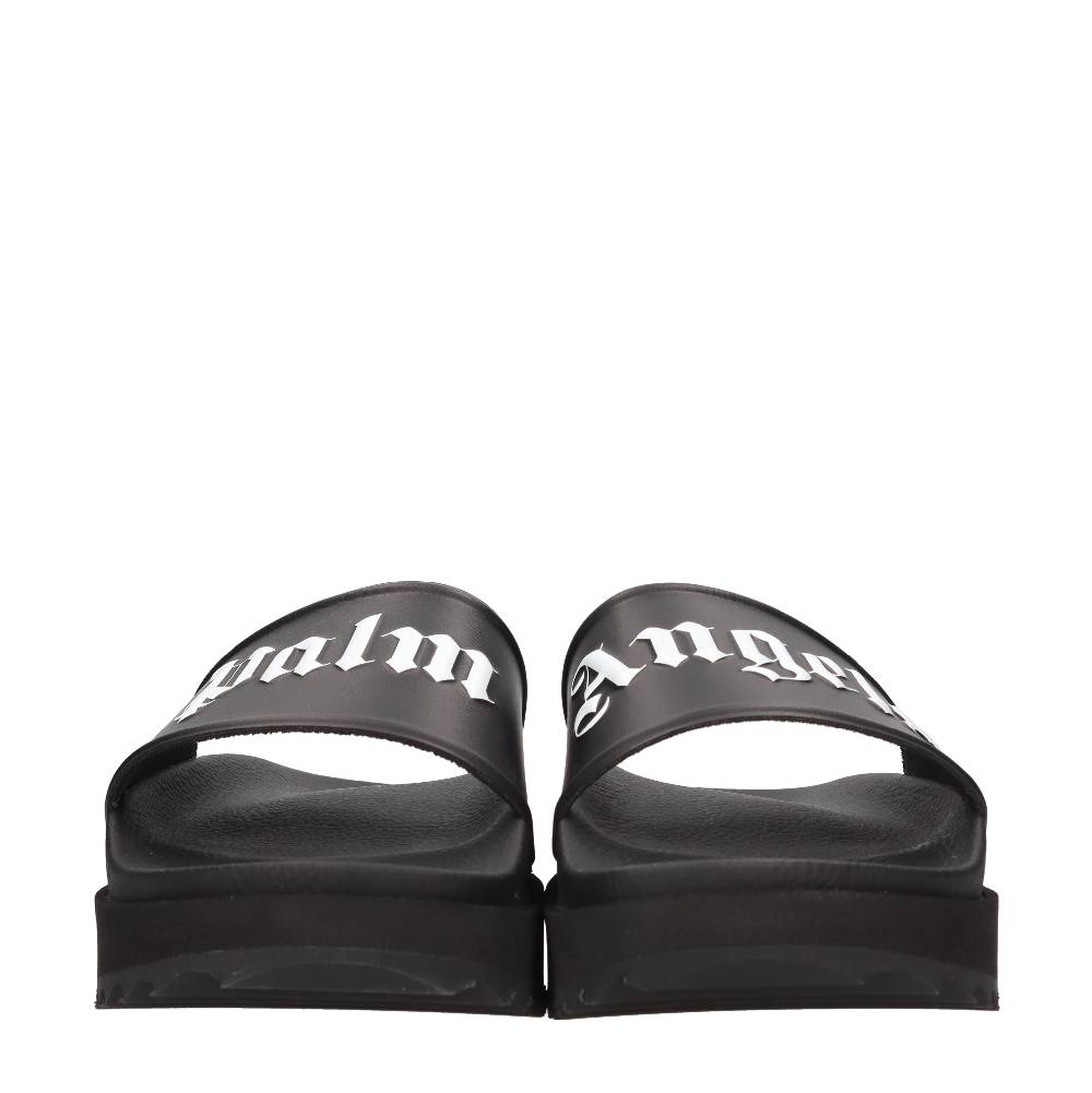 PALM ANGELS Mules in gomma e tessuto Sottocosto