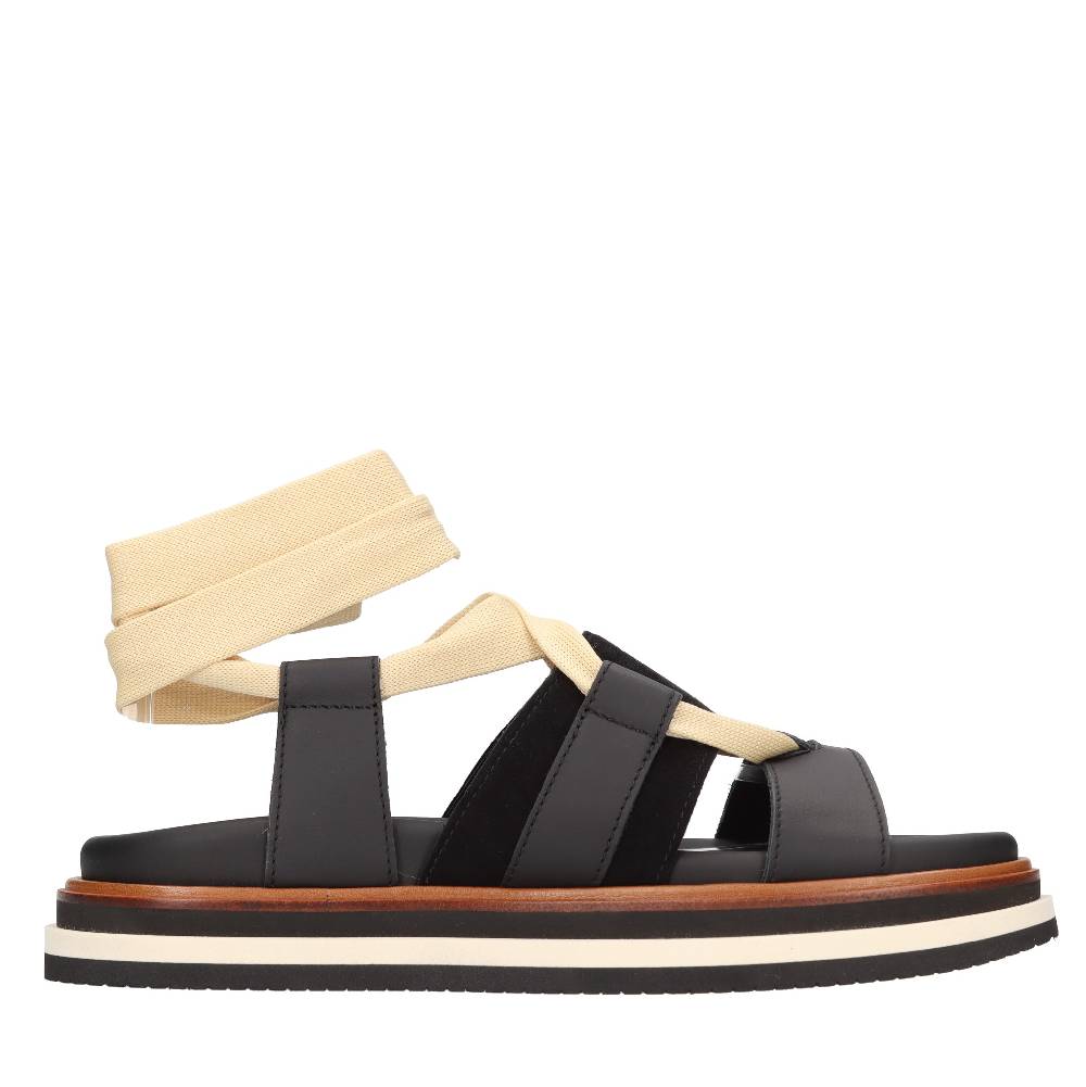 HOGAN Sandali flat in pelle Vendita Calda