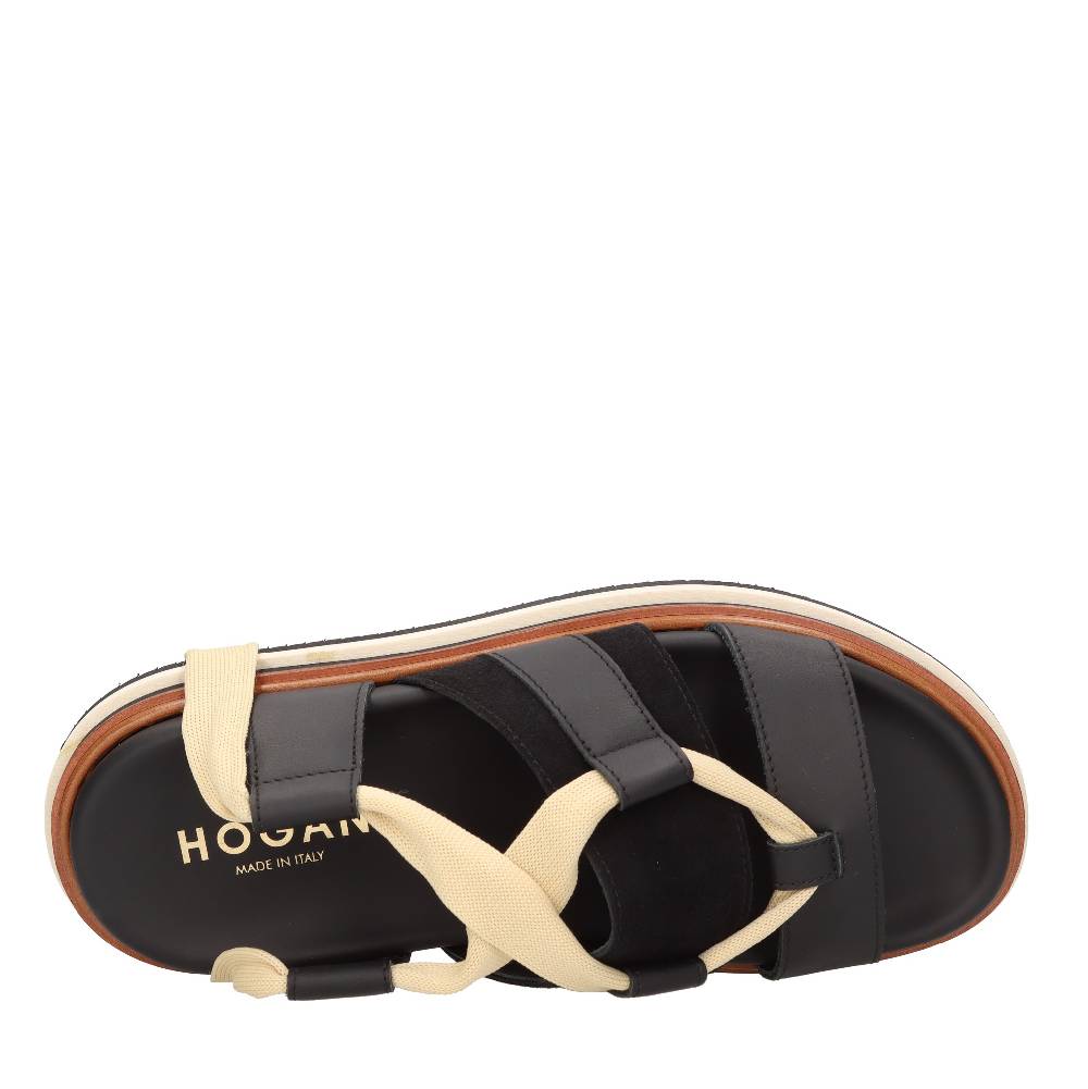HOGAN Sandali flat in pelle Vendita Calda