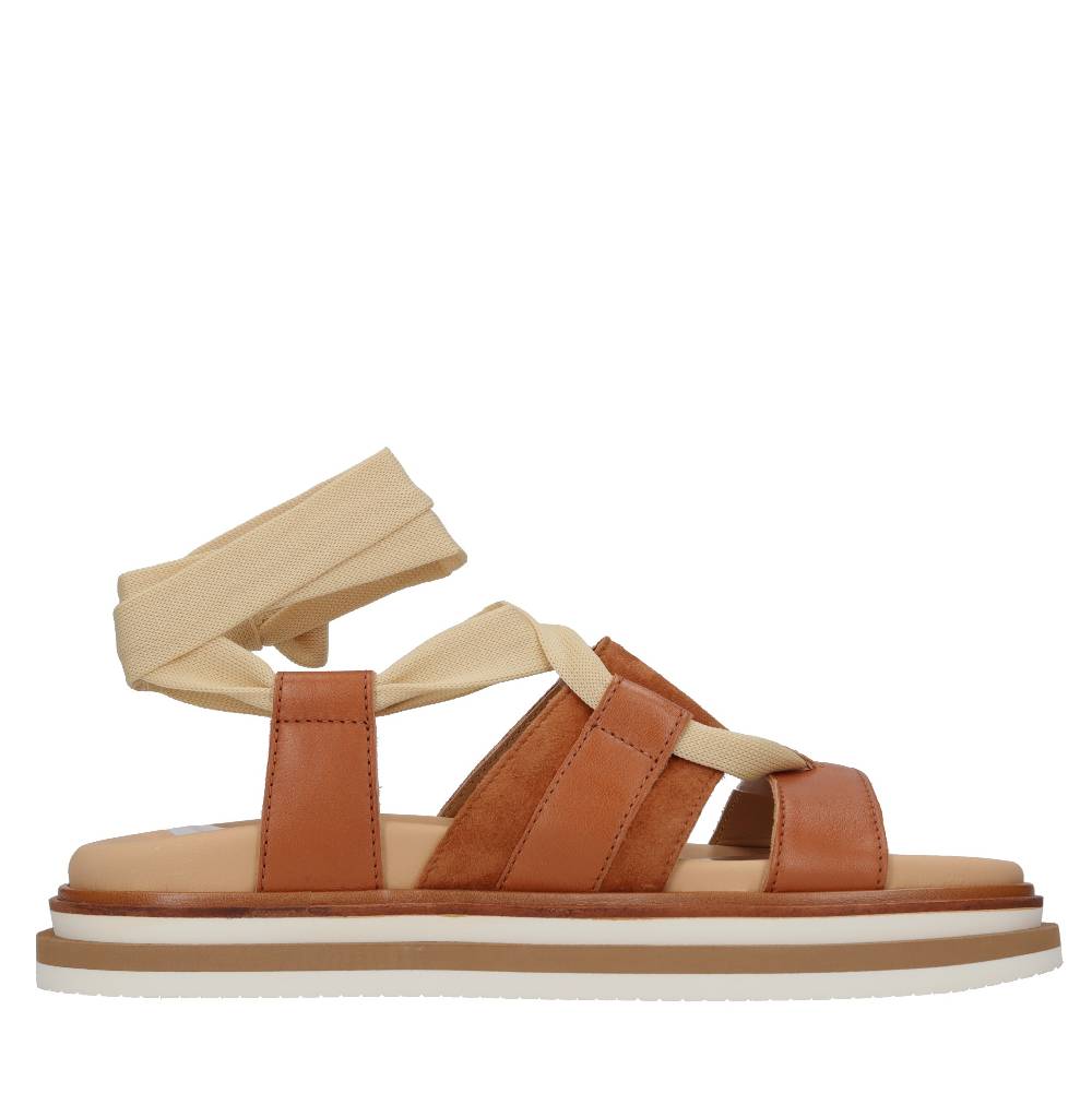 HOGAN Sandali flat in pelle Saldi Di Fabbrica