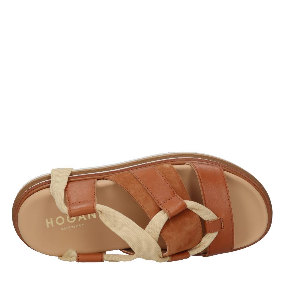 HOGAN Sandali flat in pelle Saldi Di Fabbrica