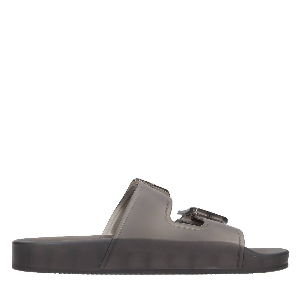 BALENCIAGA Mules in gomma trasparente Italia