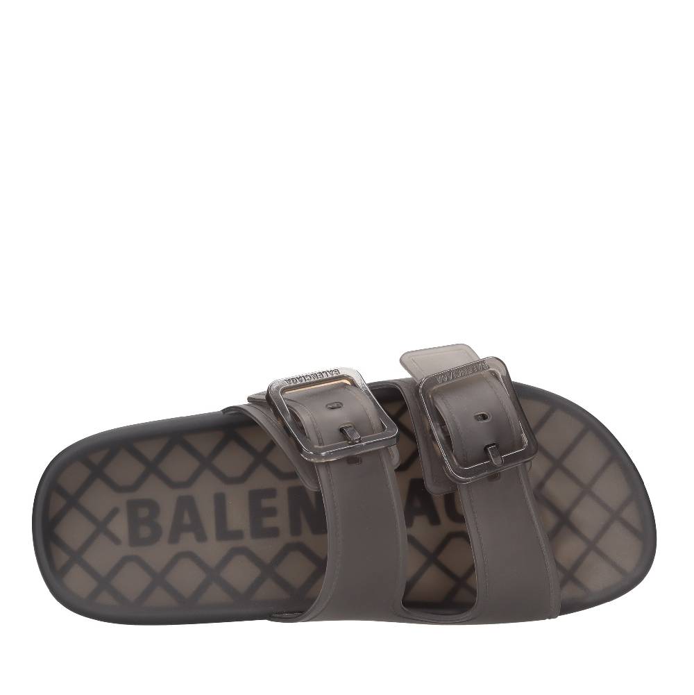 BALENCIAGA Mules in gomma trasparente Italia