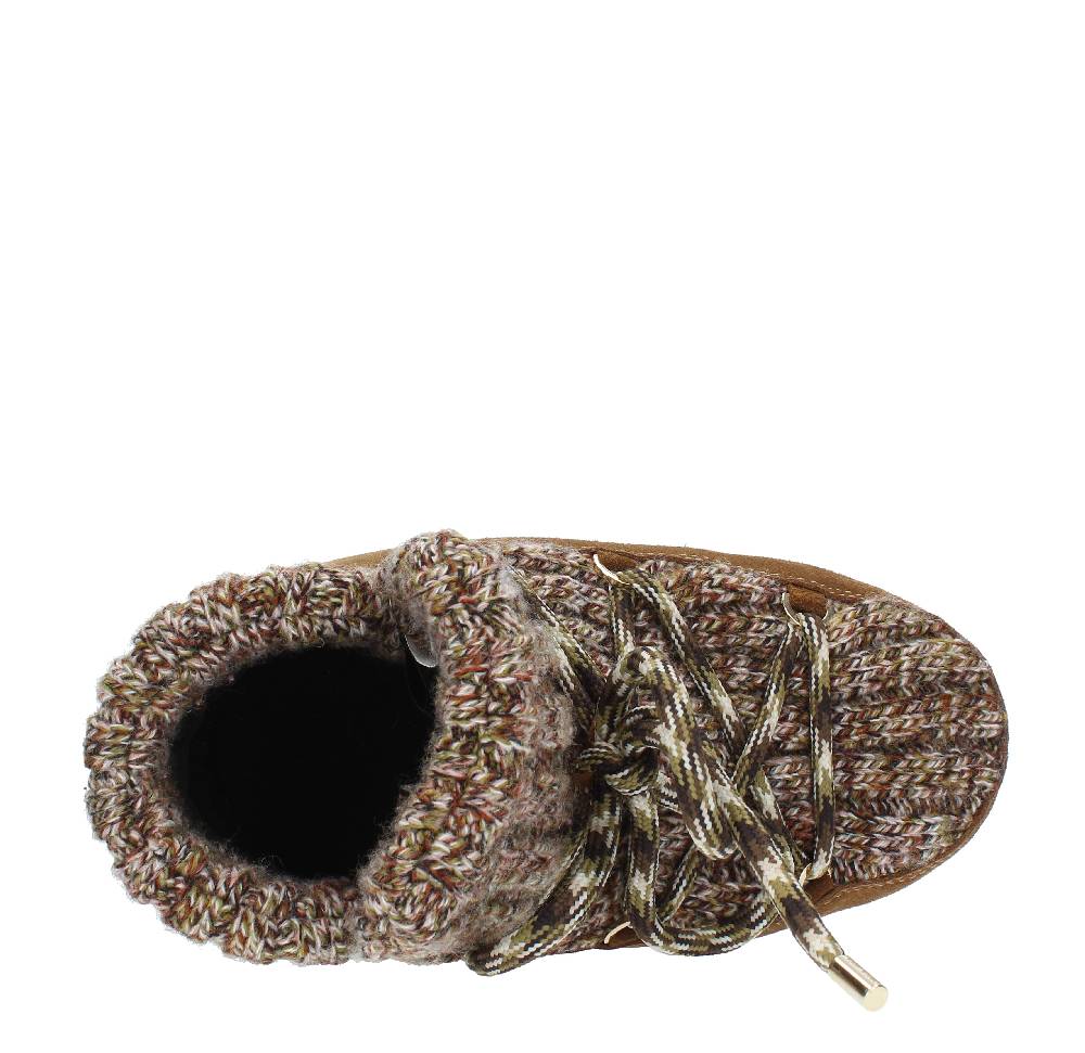 MOON BOOT Stivaletti da neve modello PUMPS WOOL MOON BOOT in camoscio e tessuto Fino Al -60%