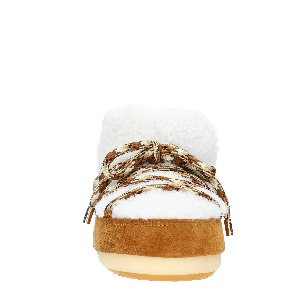 MOON BOOT Stivaletti da neve modello PUMPS SHEARLING MOON BOOT in pelliccia e camoscio Shopping Online