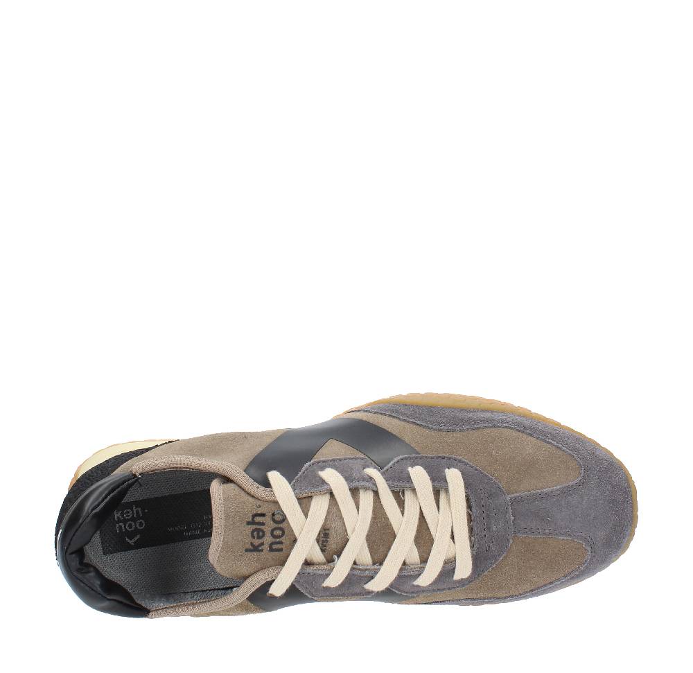 KEH NOO Sneakers KEH NOO in camoscio tessuto e gomma Sottocosto
