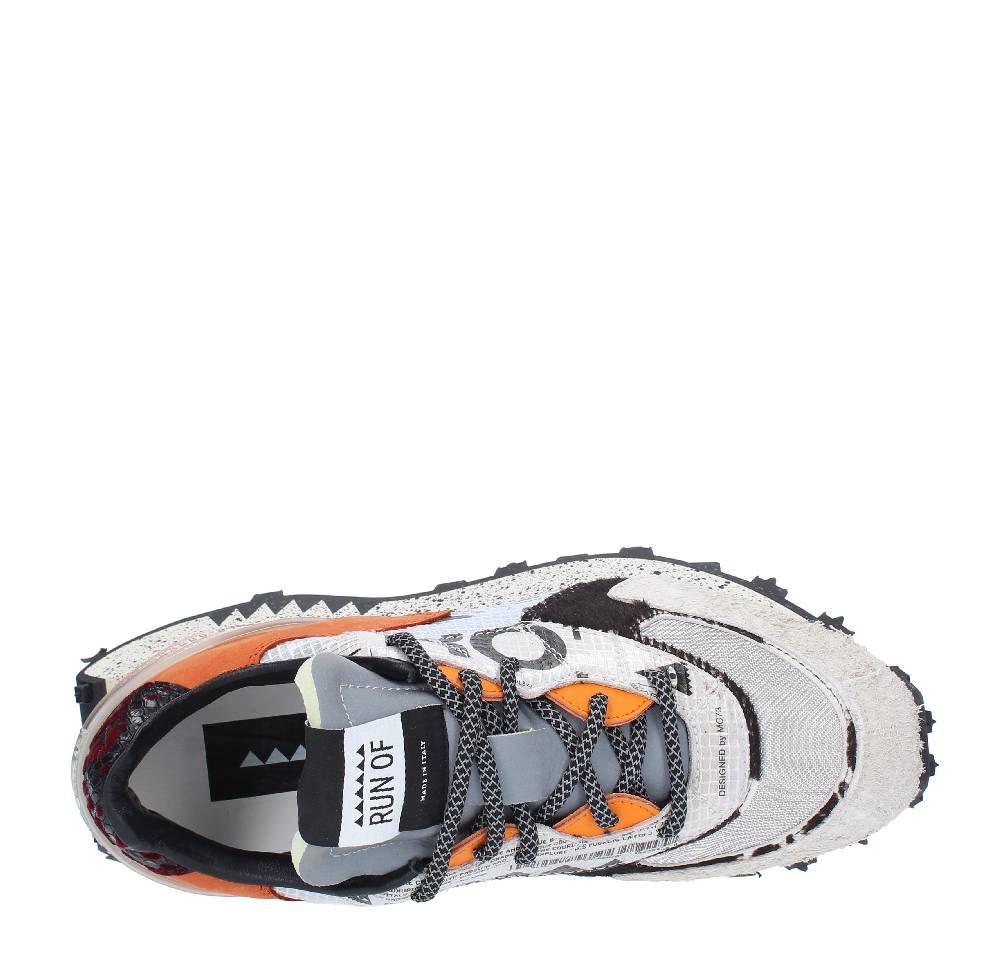 RUN OF Sneakers modello 9377RO-1 RUN OF in pelle camoscio e tessuto Economico