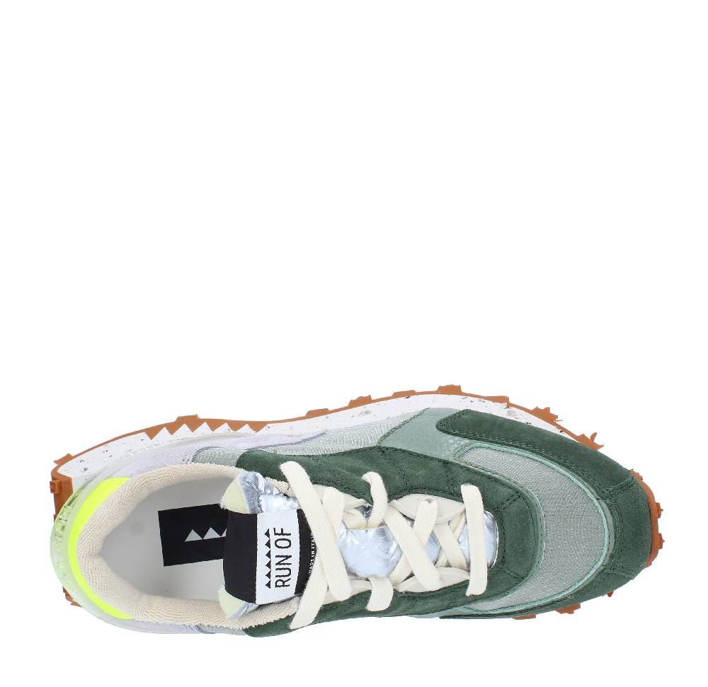 RUN OF Sneakers modello ABEL RUN OF in camoscio e tessuto In Vendita