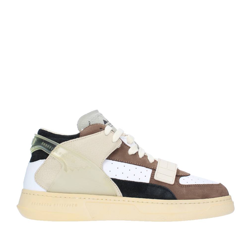 RUN OF Sneakers modello ERRANT MID RUN OF in pelle camoscio e tessuto Vendita Economica