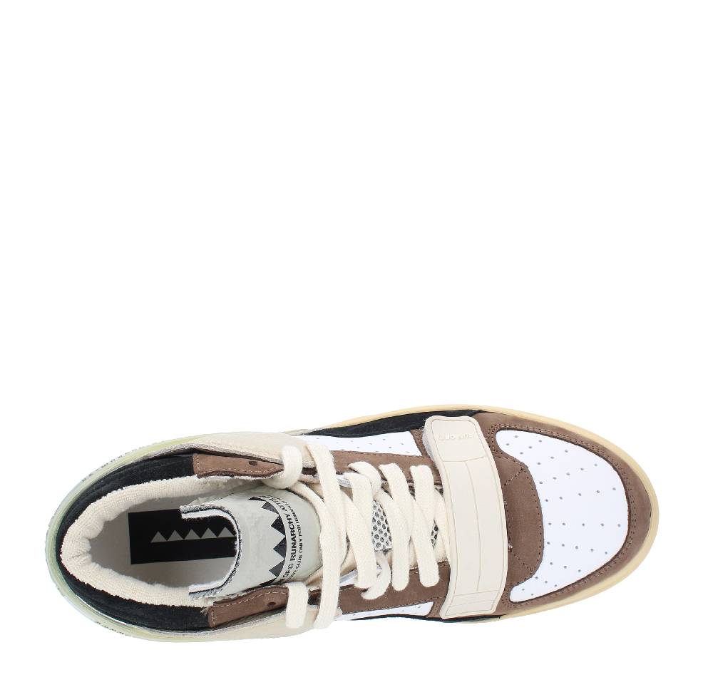 RUN OF Sneakers modello ERRANT MID RUN OF in pelle camoscio e tessuto Vendita Economica