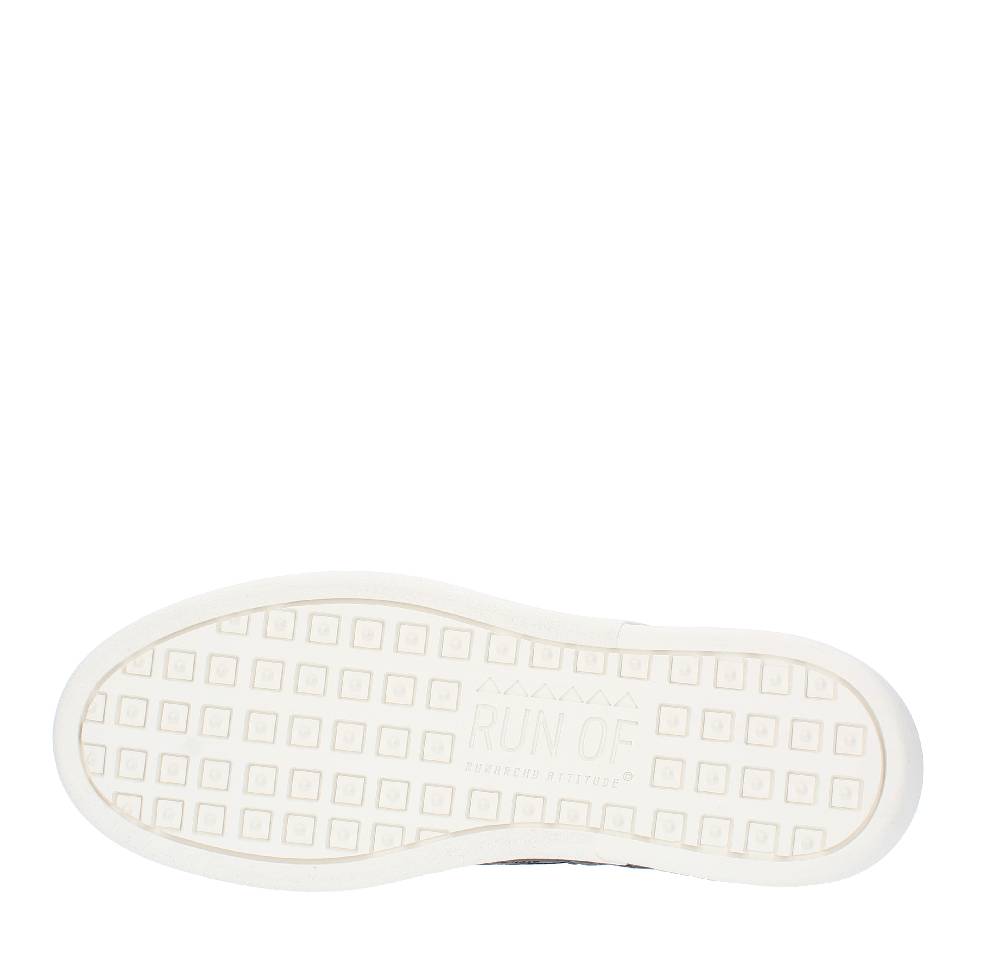 RUN OF Sneakers modello 40048BM RUN OF in pelle e tessuto Nuova