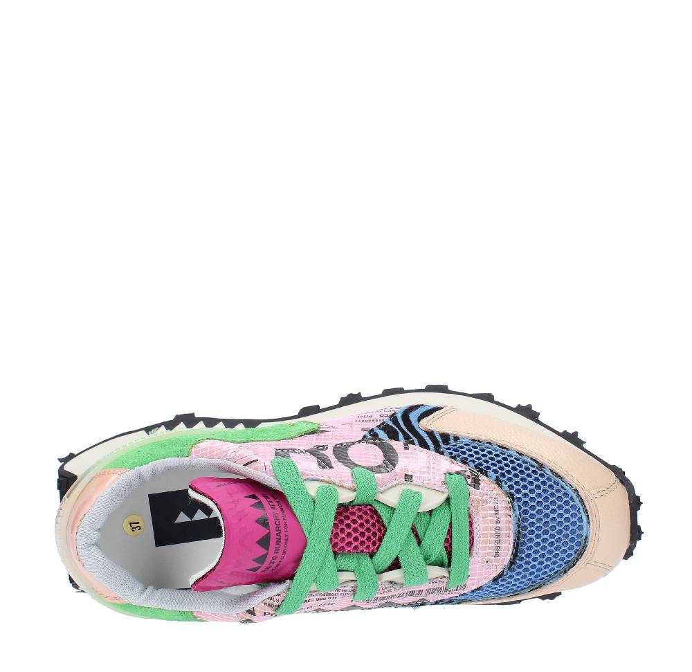 RUN OF Sneakers modello RO-1 HAMBURG RUN OF in pelle camoscio e tessuto 2025