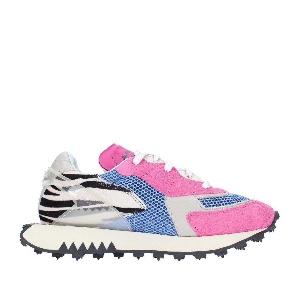 RUN OF Sneakers modello PUNK ZEBRA RUN OF in camoscio pelle e tessuto Promozione Limitata