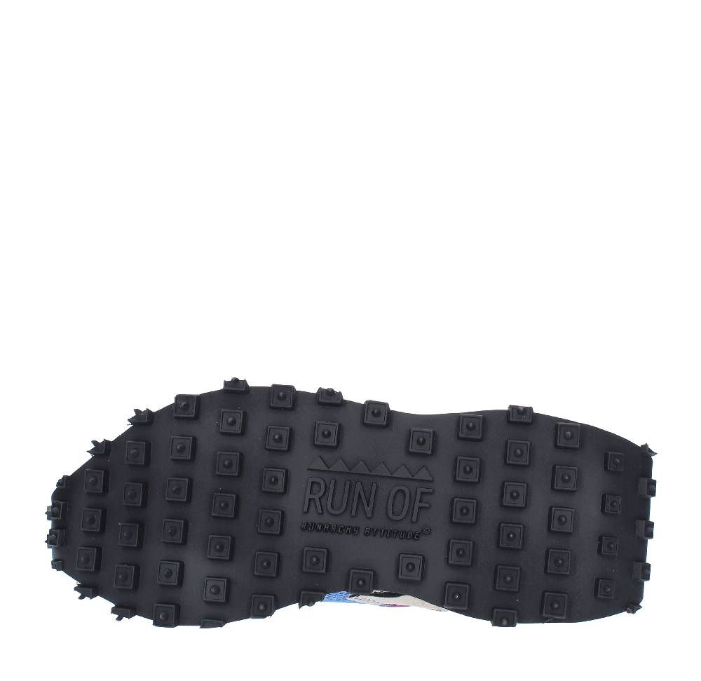 RUN OF Sneakers modello PUNK ZEBRA RUN OF in camoscio pelle e tessuto Promozione Limitata