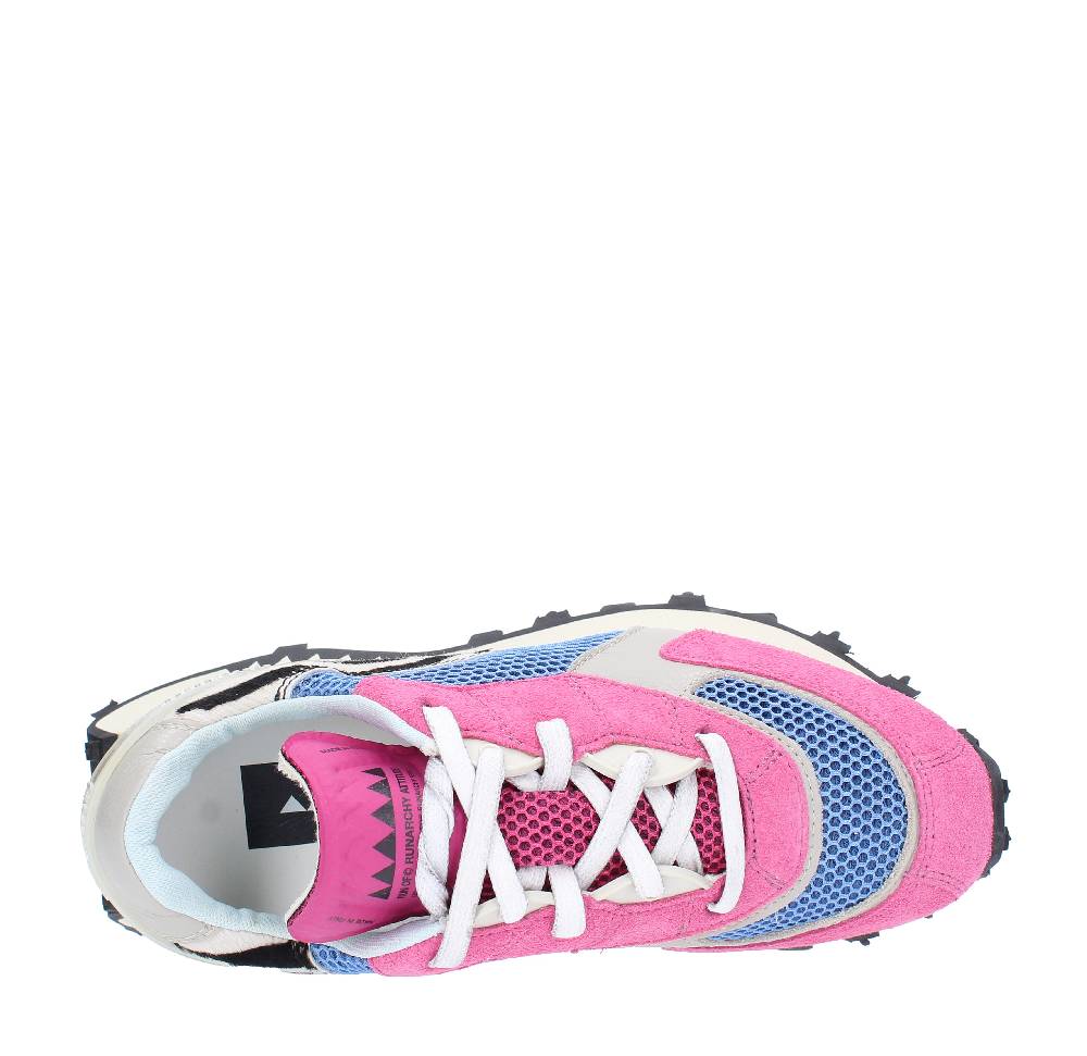 RUN OF Sneakers modello PUNK ZEBRA RUN OF in camoscio pelle e tessuto Promozione Limitata