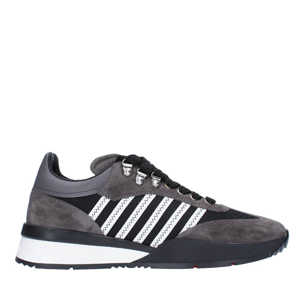 DSQUARED2 Sneakers DSQUARED2 modello ORIGINAL LEGEND in camoscio, pelle e tessuto Presa
