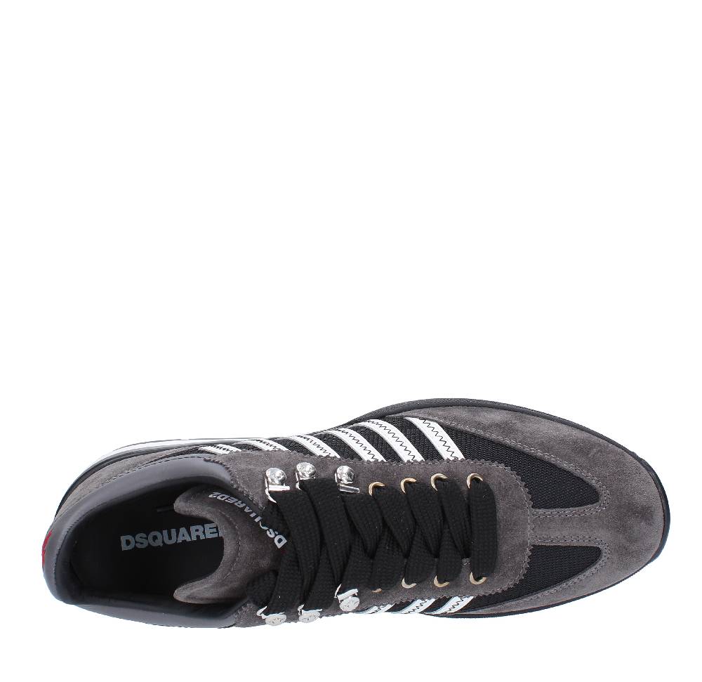 DSQUARED2 Sneakers DSQUARED2 modello ORIGINAL LEGEND in camoscio, pelle e tessuto Presa