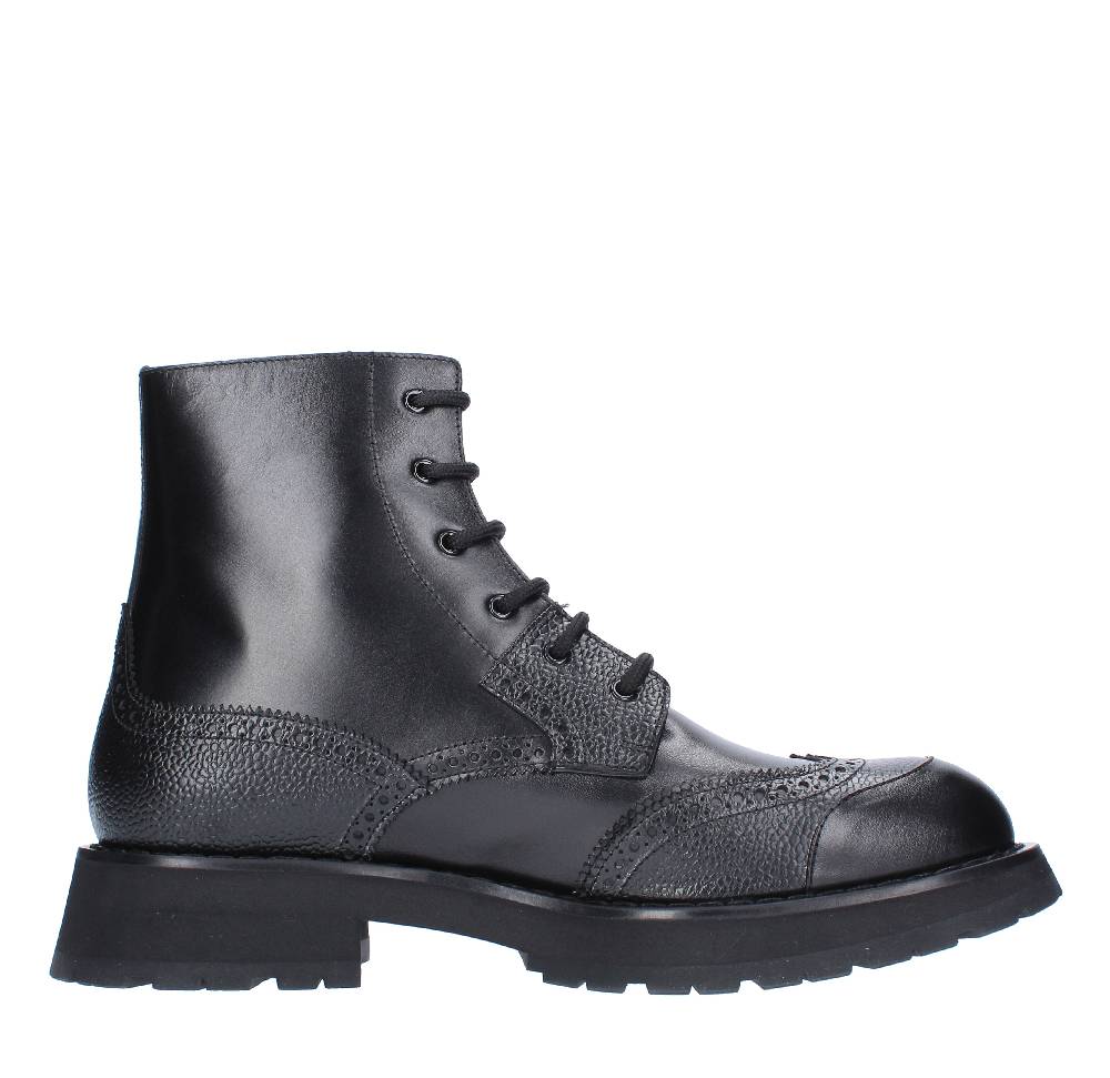 ALEXANDER MCQUEEN Stivaletti in pelle Sconto