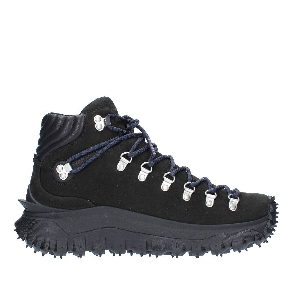 MONCLER Scarponcini in camoscio e pelle Latest fashion