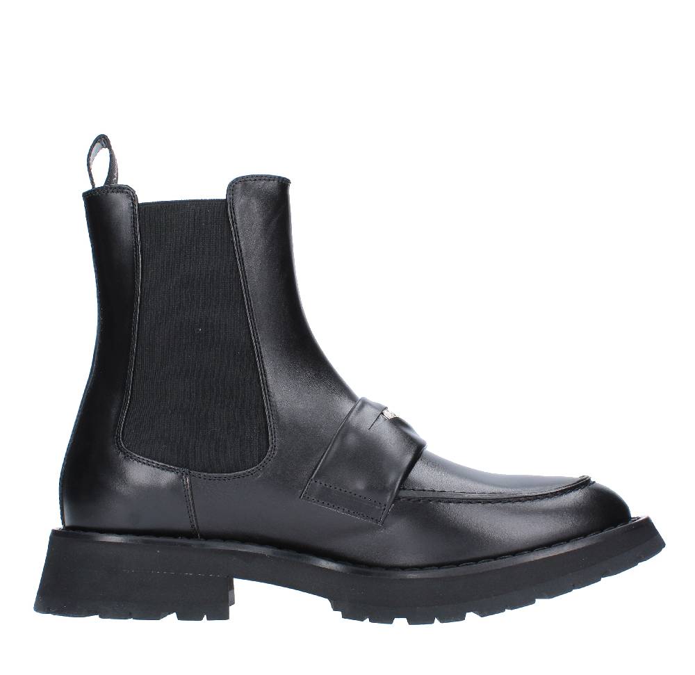 ALEXANDER MCQUEEN Stivaletti stile mocassino in pelle Hotsell