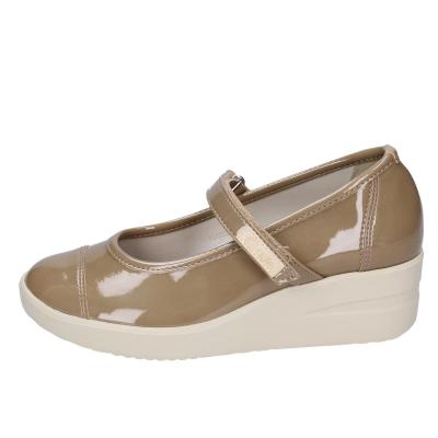 scarpe donna AGILE by RUCOLINE ballerine beige vernice 242 A ULTRA BE599 Prezzo Ridotto
