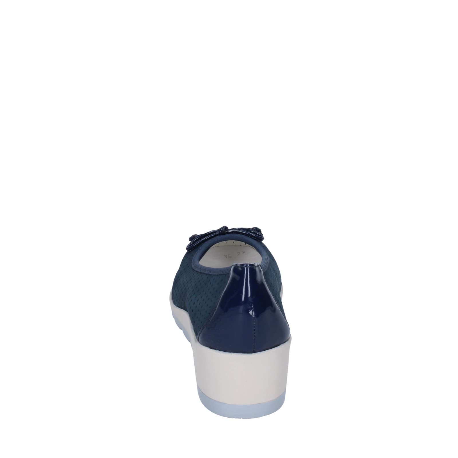 scarpe donna IO DONNA ballerine blu pelle scamosciata EZ42 Sottocosto