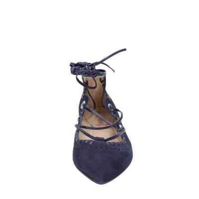 scarpe donna CAFè NOIR ballerine blu camoscio MED507 BF402 Online