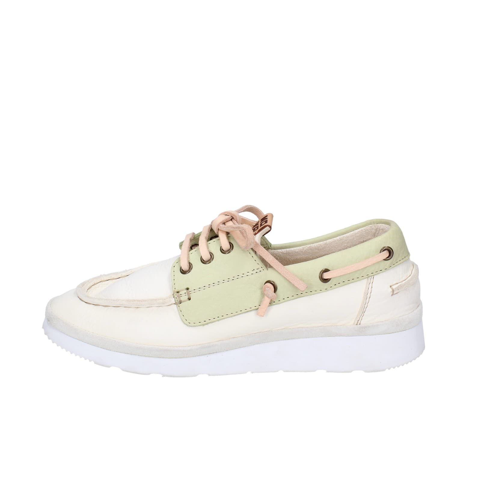 scarpe donna MOMA classiche bianco pelle verde 1AS407-YAC2 EZ870 Offerte