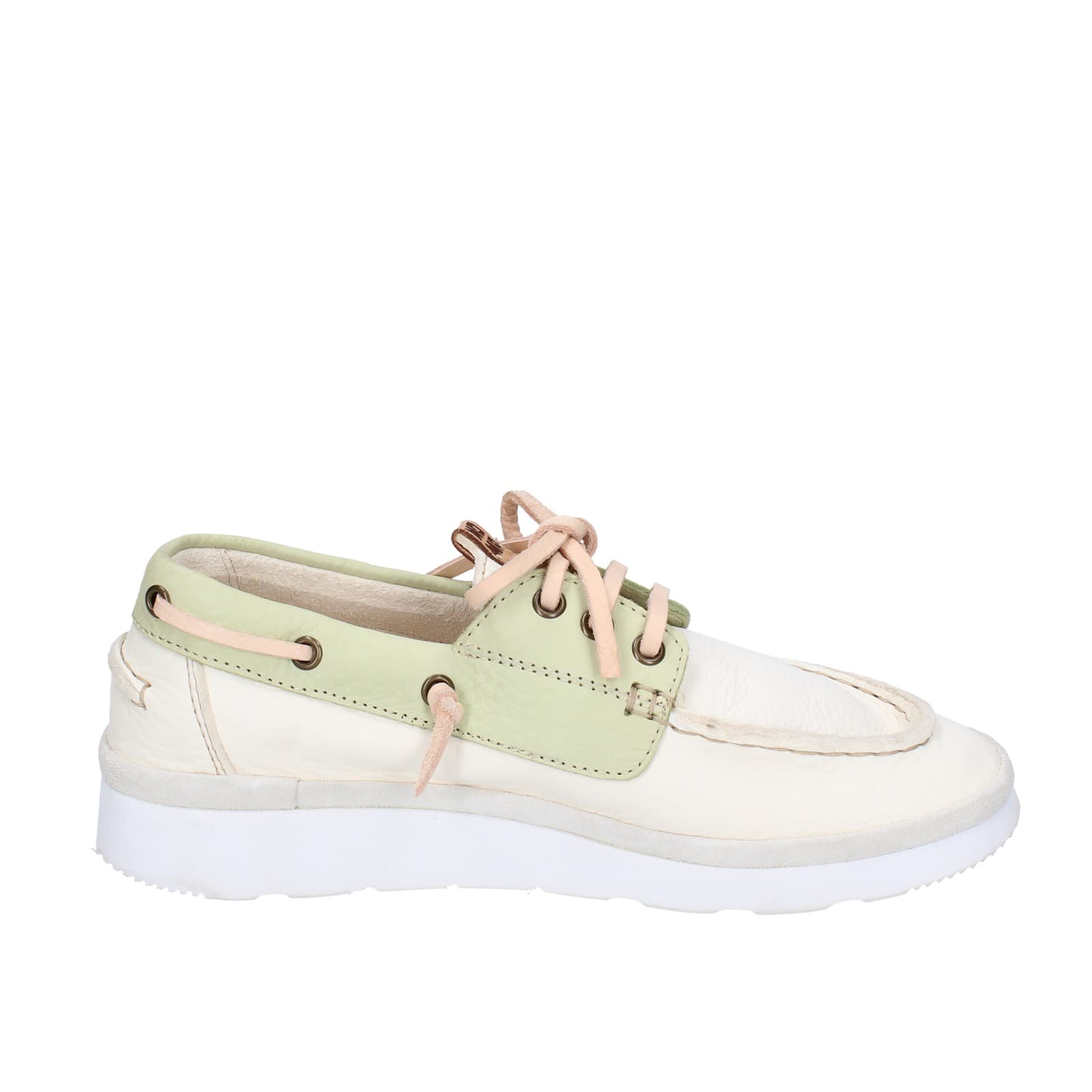 scarpe donna MOMA classiche bianco pelle verde 1AS407-YAC2 EZ870 Offerte