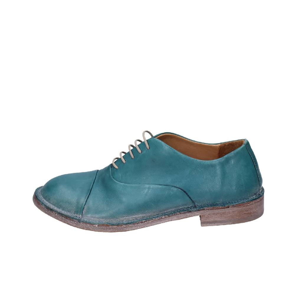scarpe donna MOMA classiche verde pelle EZ856 Moda