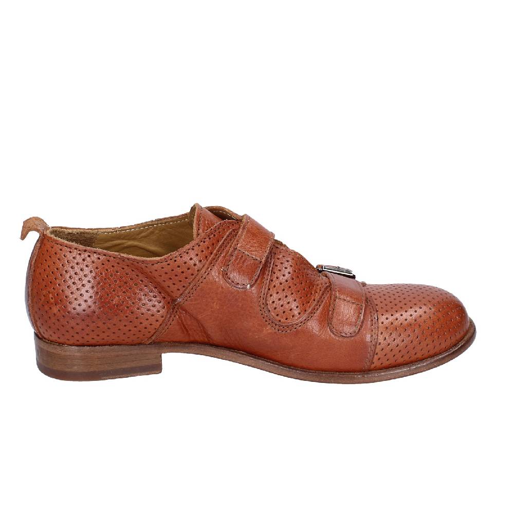 scarpe donna MOMA classiche marrone pelle 39404F VINTAGE EX497 Nuovo