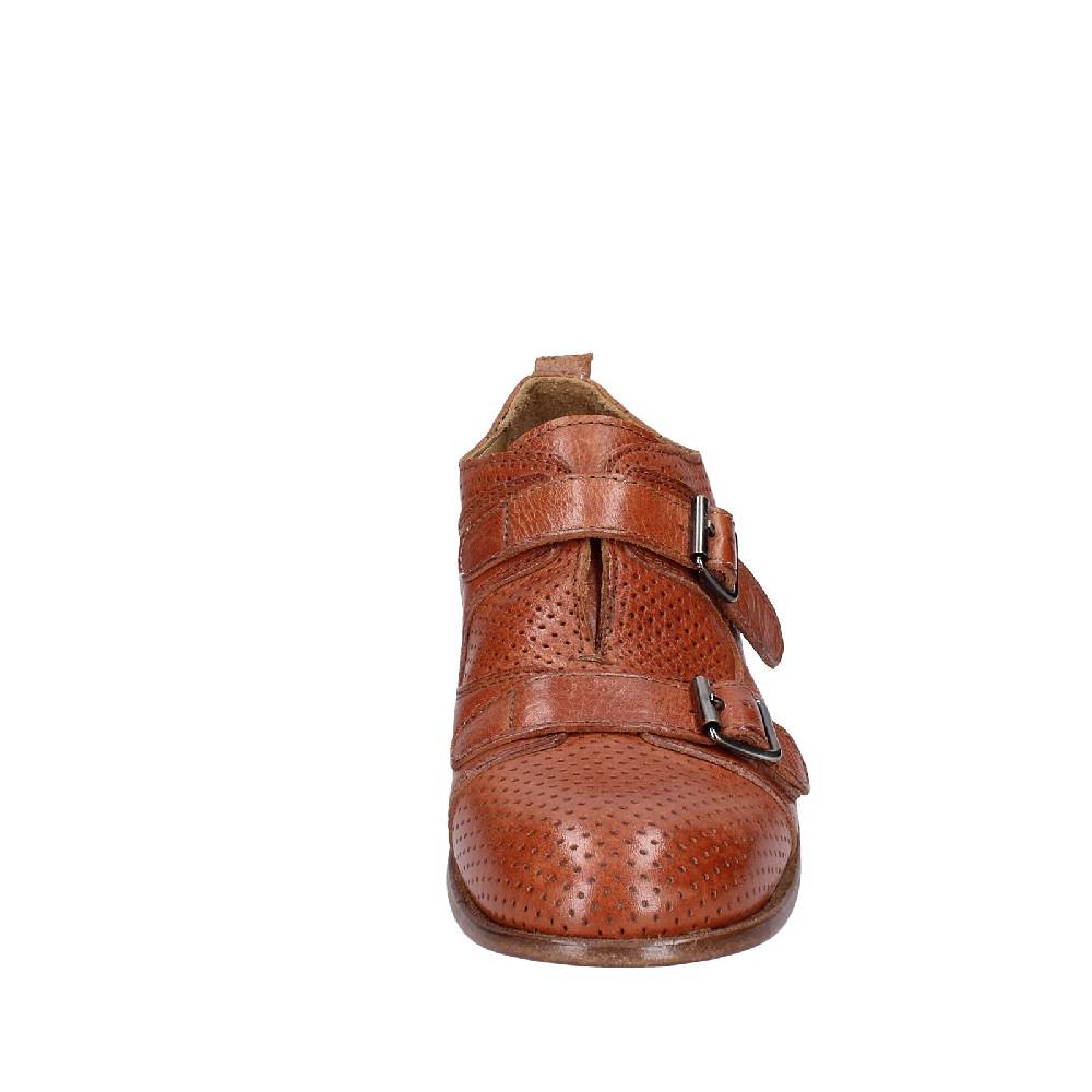 scarpe donna MOMA classiche marrone pelle 39404F VINTAGE EX497 Nuovo