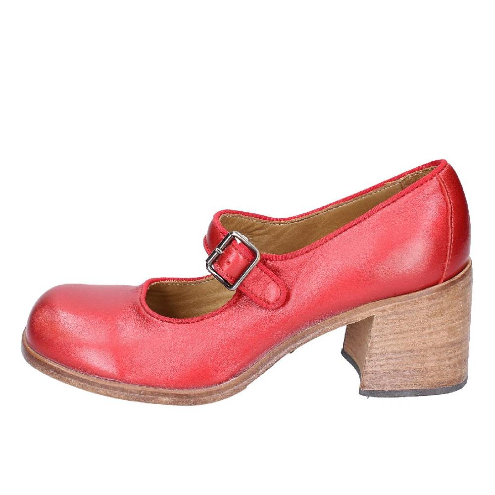 scarpe donna MOMA decollete rosso pelle 47403L VINTAGE EX448 Spedizione Gratuita