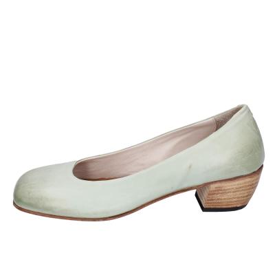 scarpe donna MOMA decollete verde pelle BE500 Negozi Online