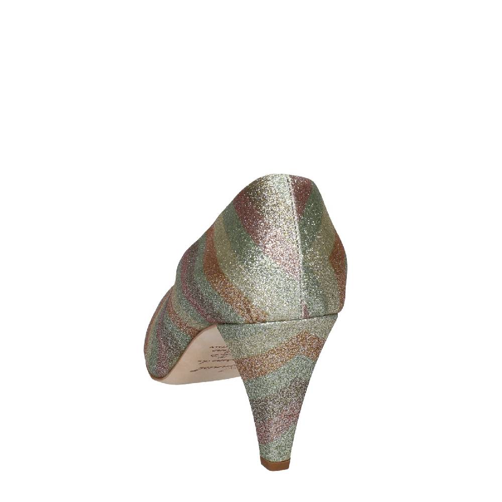 scarpe donna ANNIEL decollete oro glitter EX224 Consegna Veloce