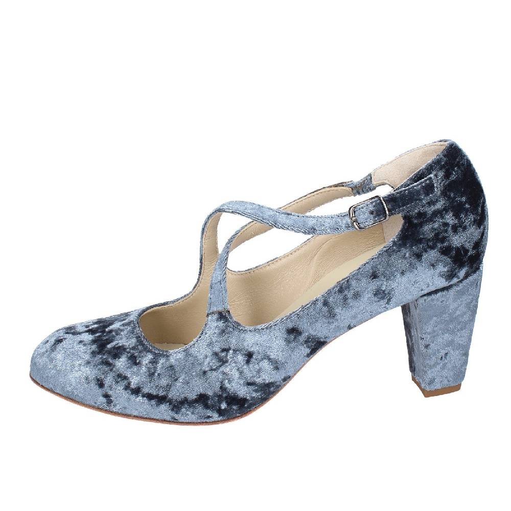 scarpe donna ANNIEL decollete grigio velluto EX257 Promozione Limitata