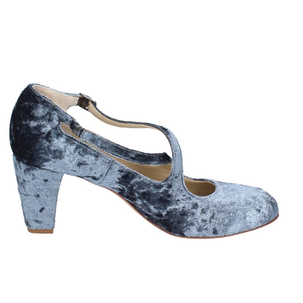 scarpe donna ANNIEL decollete grigio velluto EX257 Promozione Limitata